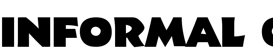 Informal 011 Black BT Font Download Free