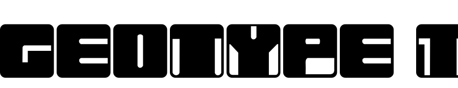 Geotype TT Font Download Free