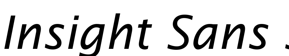 Insight Sans SSi Italic Font Download Free