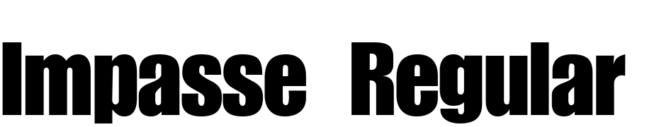 Impasse Regular DB Font Download Free