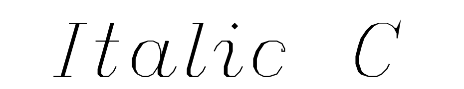 Italic C Font Download Free