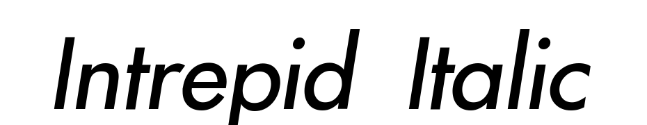 Intrepid Italic Polices Telecharger