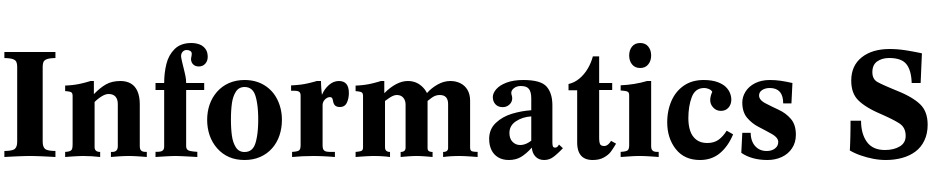Informatics SSi Bold Yazı tipi ücretsiz indir
