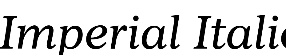 Imperial Italic BT Scarica Caratteri Gratis