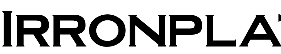 Irronplate Gothic Bold Font Download Free