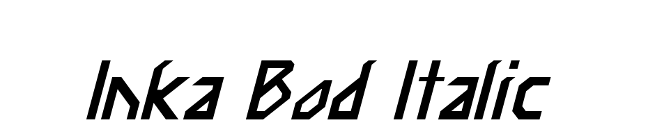 Inka Bod Italic Font Download Free