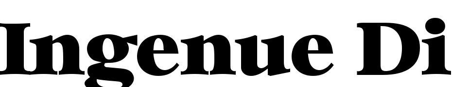 Ingenue Display SSi Font Download Free