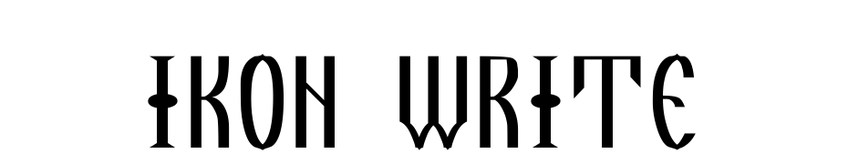 Ikon Write Font Download Free