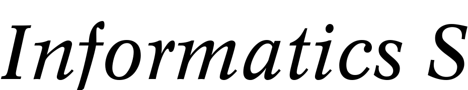 Informatics SSi Italic Font Download Free