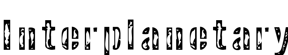 Interplanetary Crap cкачати шрифт безкоштовно