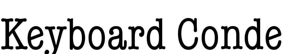 Keyboard Condensed Alt SSi Condensed Alternate Schrift Herunterladen Kostenlos