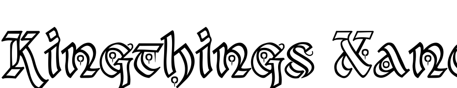 Kingthings Xander Outline Font Download Free