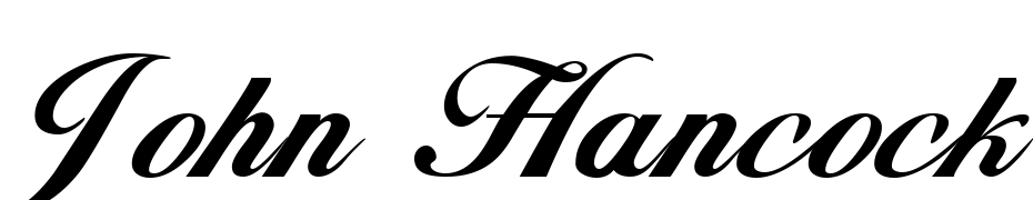 John Hancock Regular Font Download Free