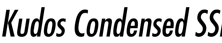 Kudos Condensed SSi Condensed Italic Font Download Free