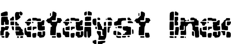 Katalyst Inactive BRK Font Download Free