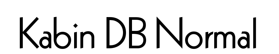 Kabin DB Normal Font Download Free