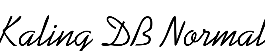 Kaling DB Normal Font Download Free