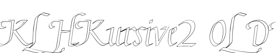 KL HKursive2 OL DB Font Download Free