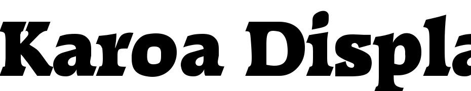 Karoa Display SSi Font Download Free