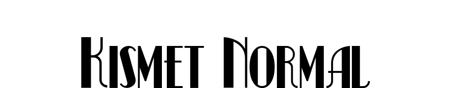 Kismet Normal Font Download Free