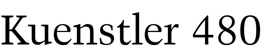 Kuenstler 480 BT Font Download Free
