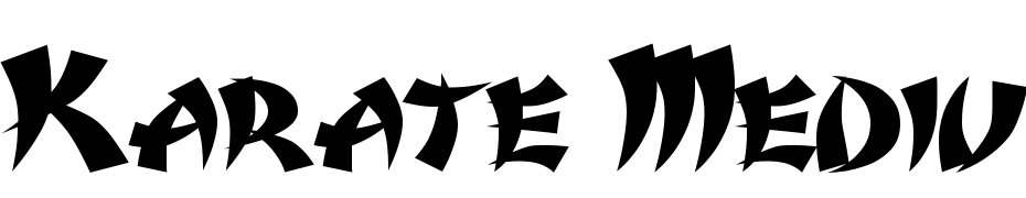 Karate Medium Polices Telecharger