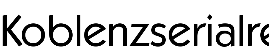 Koblenz Serial Regular DB Font Download Free