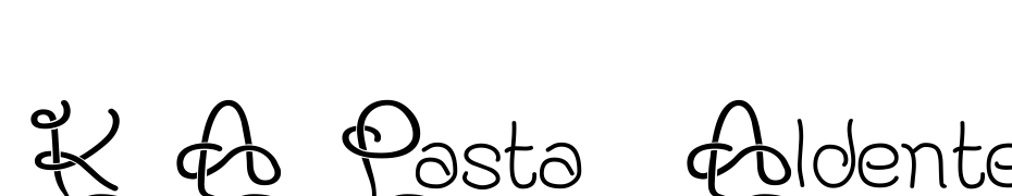 KAPasta Aldente Font Download Free
