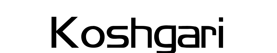 Koshgari Font Download Free