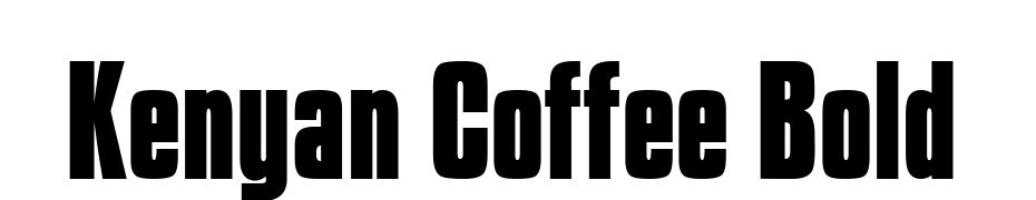 Kenyan Coffee Bold Font Download Free