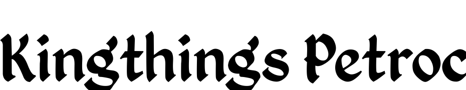 Kingthings Petrock Font Download Free