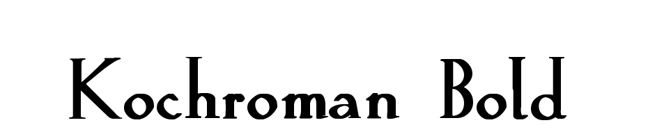 Koch Roman Bold Font Download Free