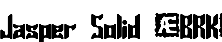 Jasper Solid (BRK) Font Download Free