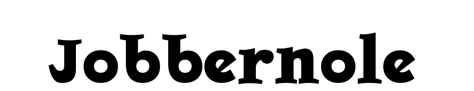 Jobbernole Font Download Free