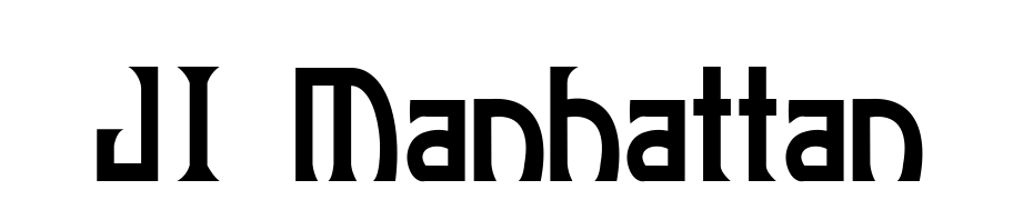 JI Manhattan Font Download Free