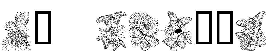 KR Beautiful Butterfly Polices Telecharger