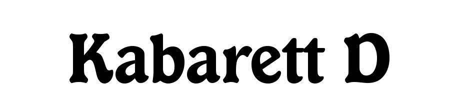Kabarett D Font Download Free