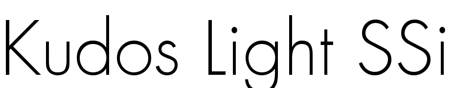 Kudos Light SSi Light Font Download Free