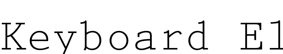 Keyboard Elite SSi Font Download Free