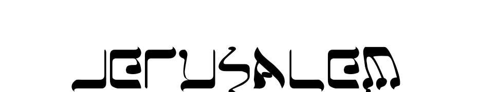 Jerusalem cкачати шрифт безкоштовно