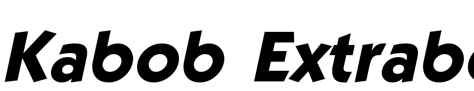 Kabob Extrabold Italic Font Download Free