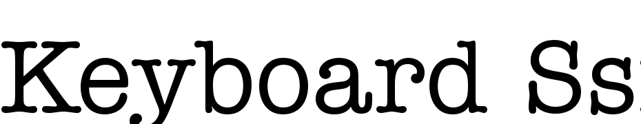 Keyboard SSi Medium Font Download Free