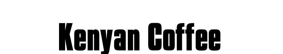 Kenyan Coffee Font Download Free