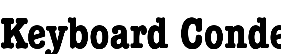 Keyboard Condensed Alt SSi Bold Condensed Alternate Font Download Free