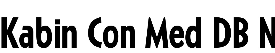 Kabin Con Med DB Normal Font Download Free