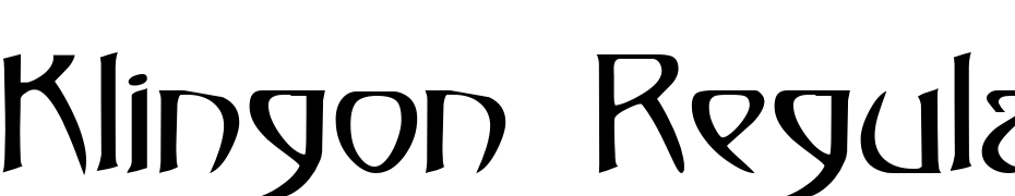 Klingon Regular Font Download Free