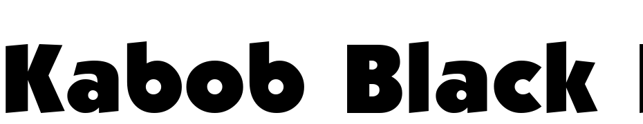 Kabob Black Regular Font Download Free