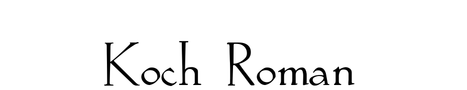 Koch Roman Font Download Free