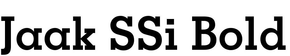 Jaak SSi Bold Font Download Free