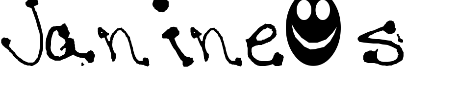 Janine's Writing cкачати шрифт безкоштовно